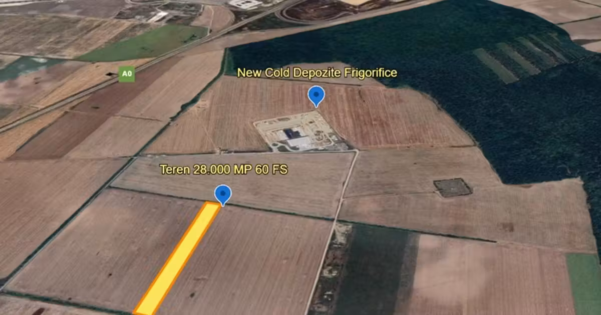Teren agricol intravilan de vânzare de 28000 mp, în Ștefăneștii de Jos