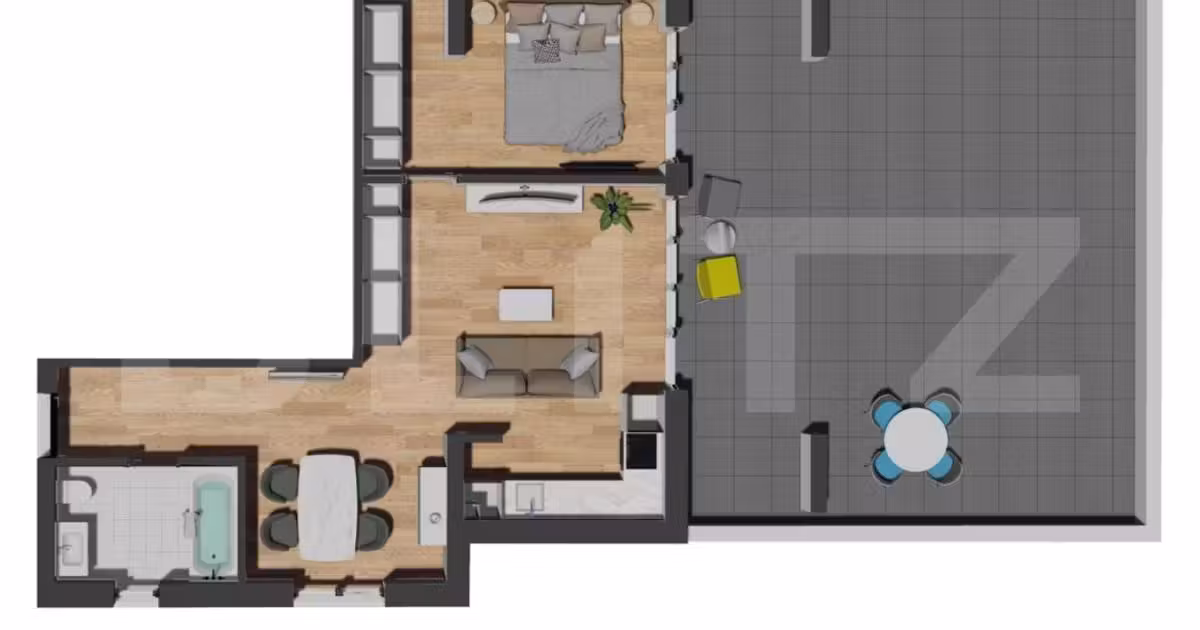 Apartament de vânzare cu 2 camere în Florești