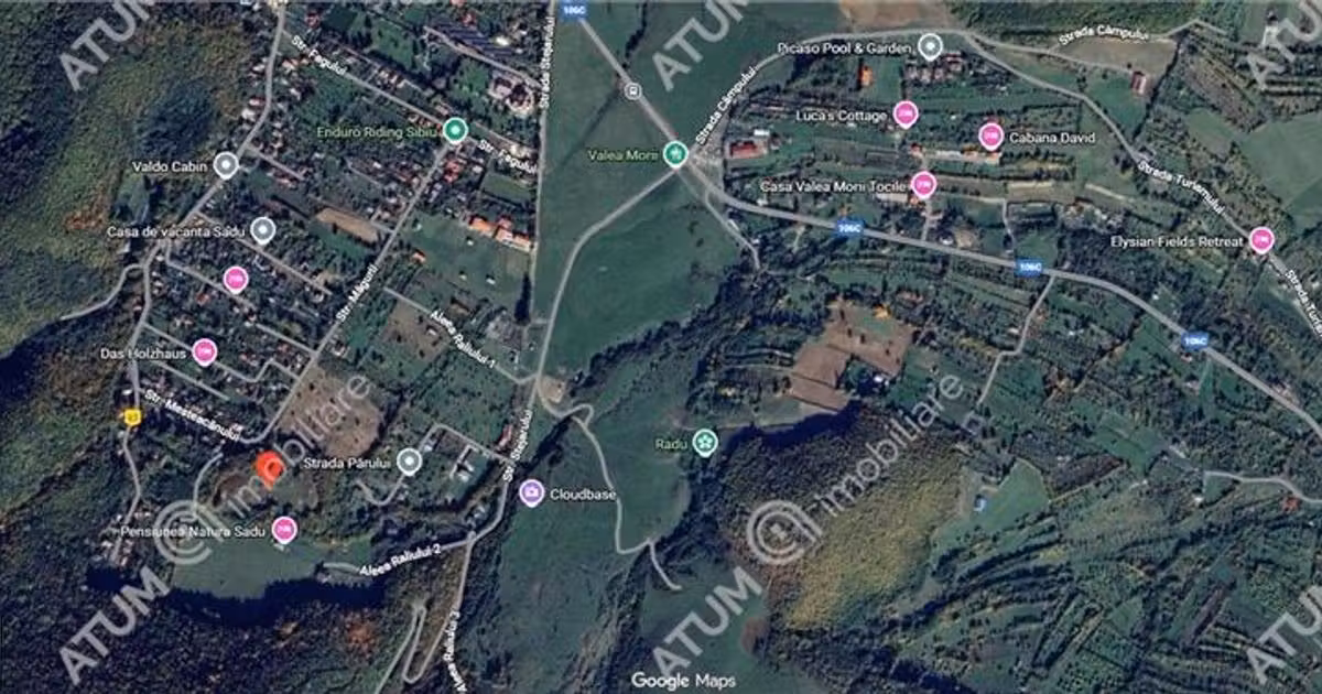 Teren Construcții intravilan de vânzare de 1019 mp, în Sadu