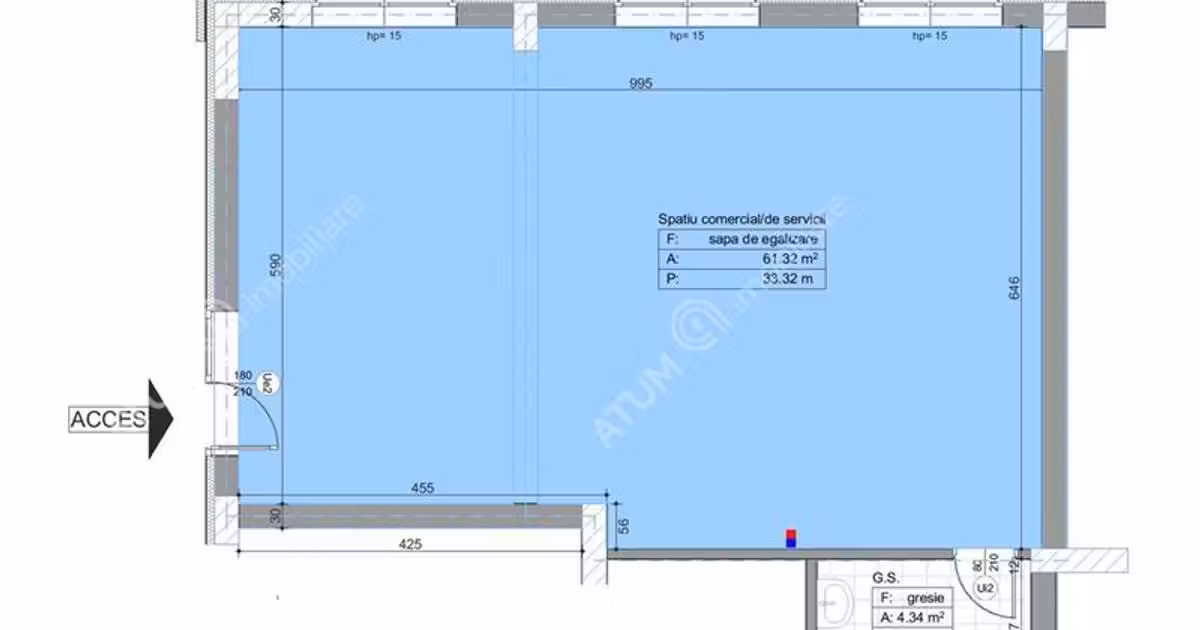 Spațiu comercial de vânzare de 65 mp, în Șelimbăr