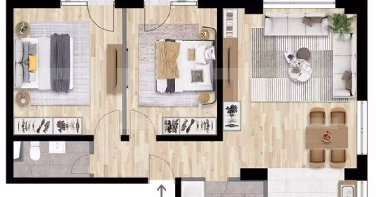 Apartament de vânzare cu 3 camere în zona Între Lacuri, Cluj-Napoca