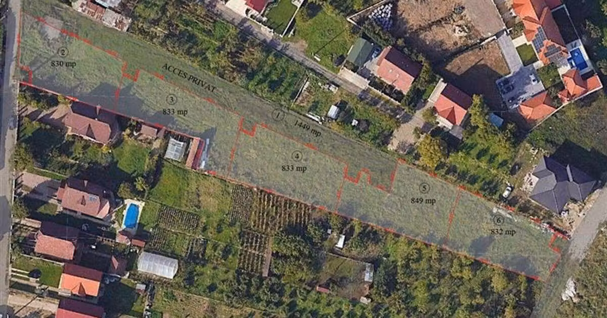 Teren intravilan de vânzare de 5680 mp, în zona Dealuri Oradea, Oradea