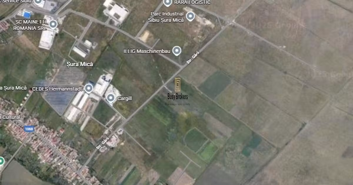 Teren Construcții intravilan de vânzare de 40000 mp, în Șura Mică