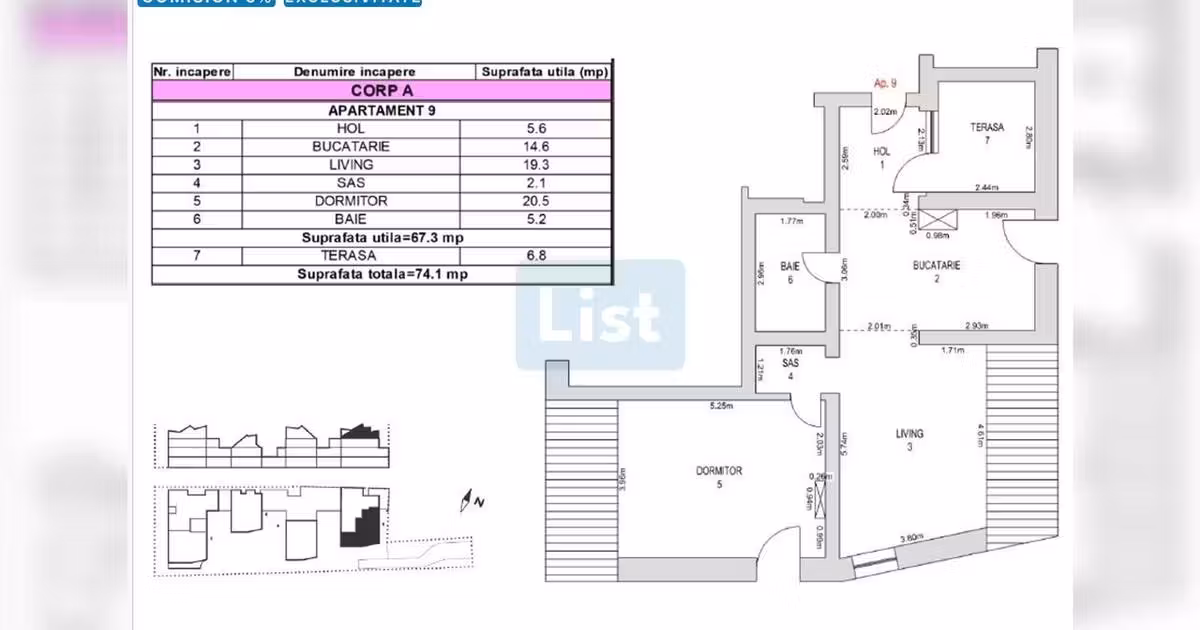 Apartament de vânzare cu 2 camere în zona Brașovul Vechi, Brașov