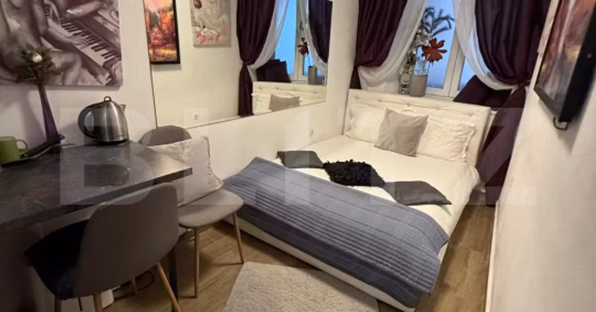 Garsonieră de vânzare, mobilată în zona Ultracentral, Brașov