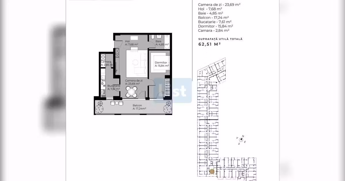 Apartament de vânzare cu 2 camere în zona Sopor, Cluj-Napoca