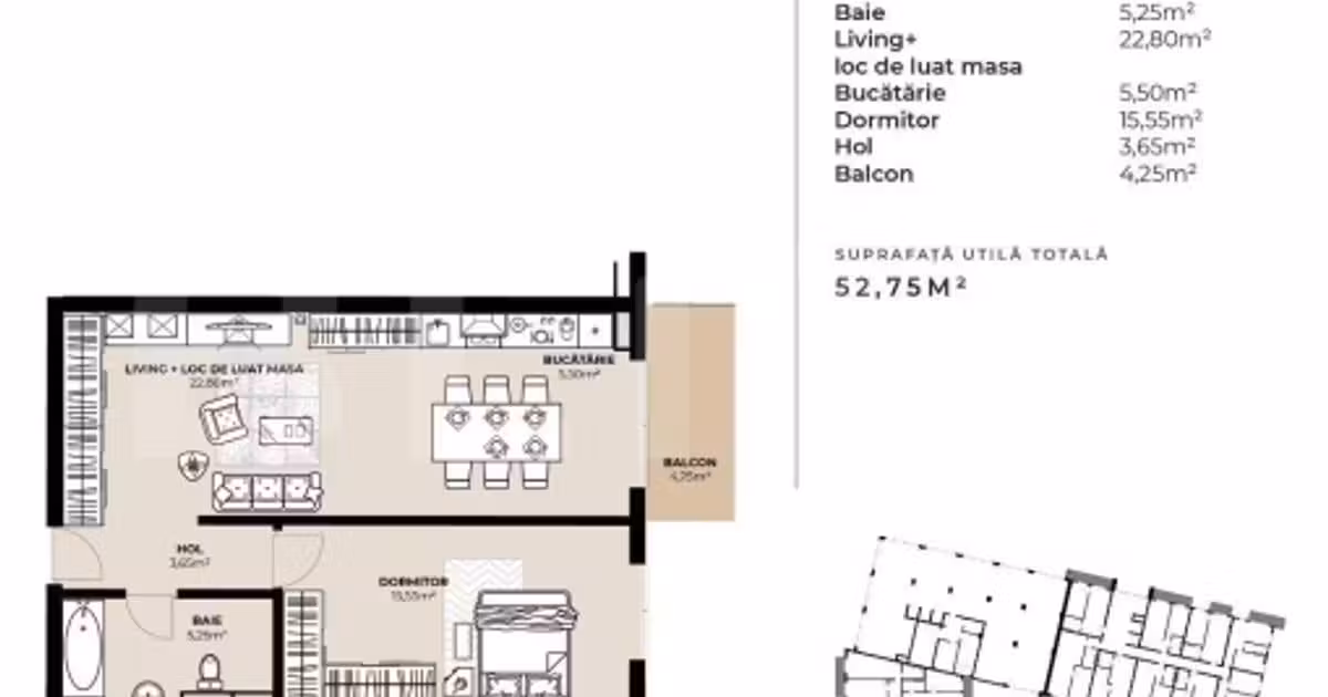 Apartament de vânzare cu 2 camere în zona Mărăști, Cluj-Napoca