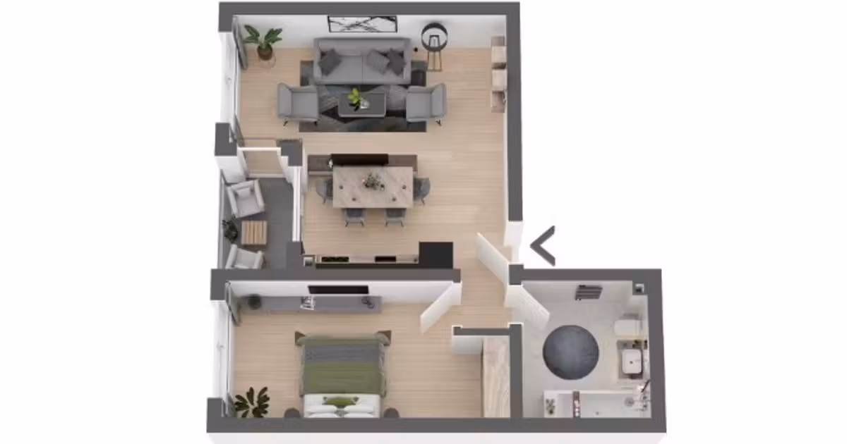 Apartament de vânzare cu 2 camere în Apahida