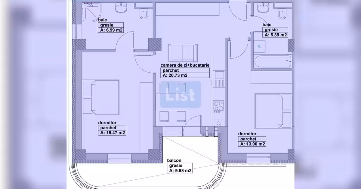 Apartament de vânzare cu 3 camere în zona Hotvon, Baia Mare