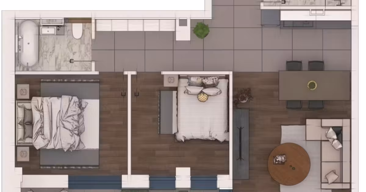 Apartament de vânzare cu 3 camere în Florești