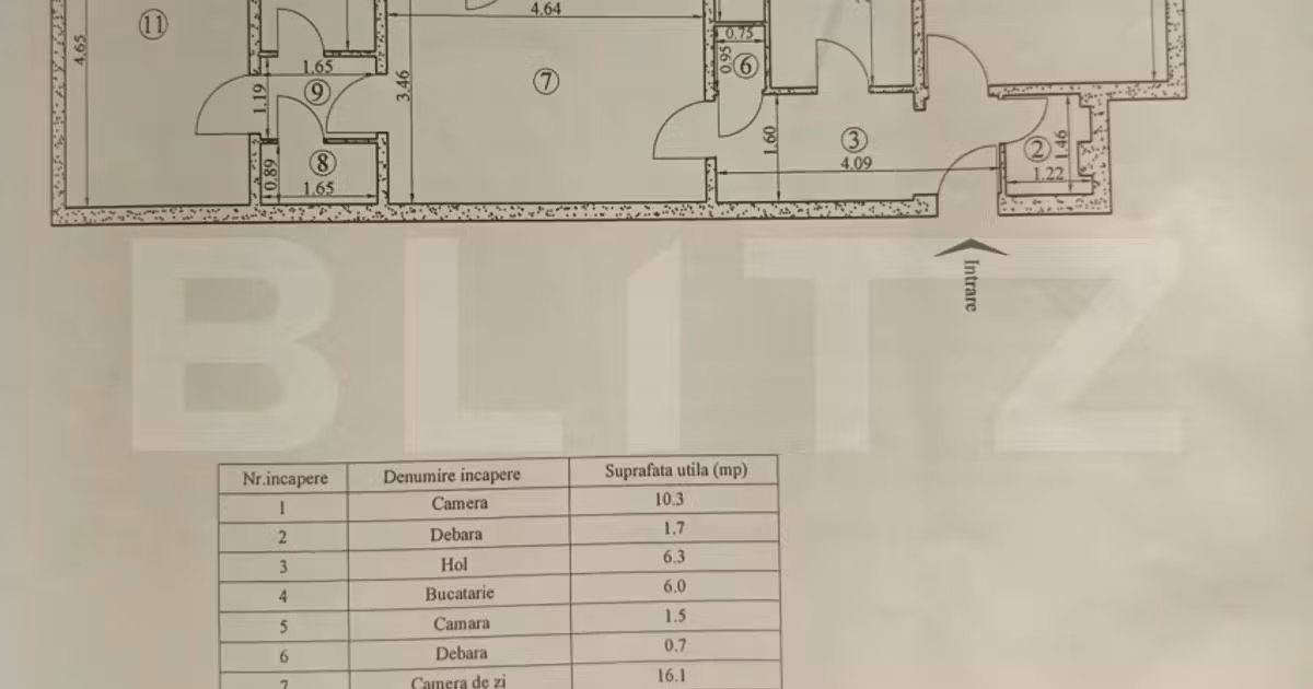 Apartament de vânzare cu 3 camere în zona Tătărași, Iași