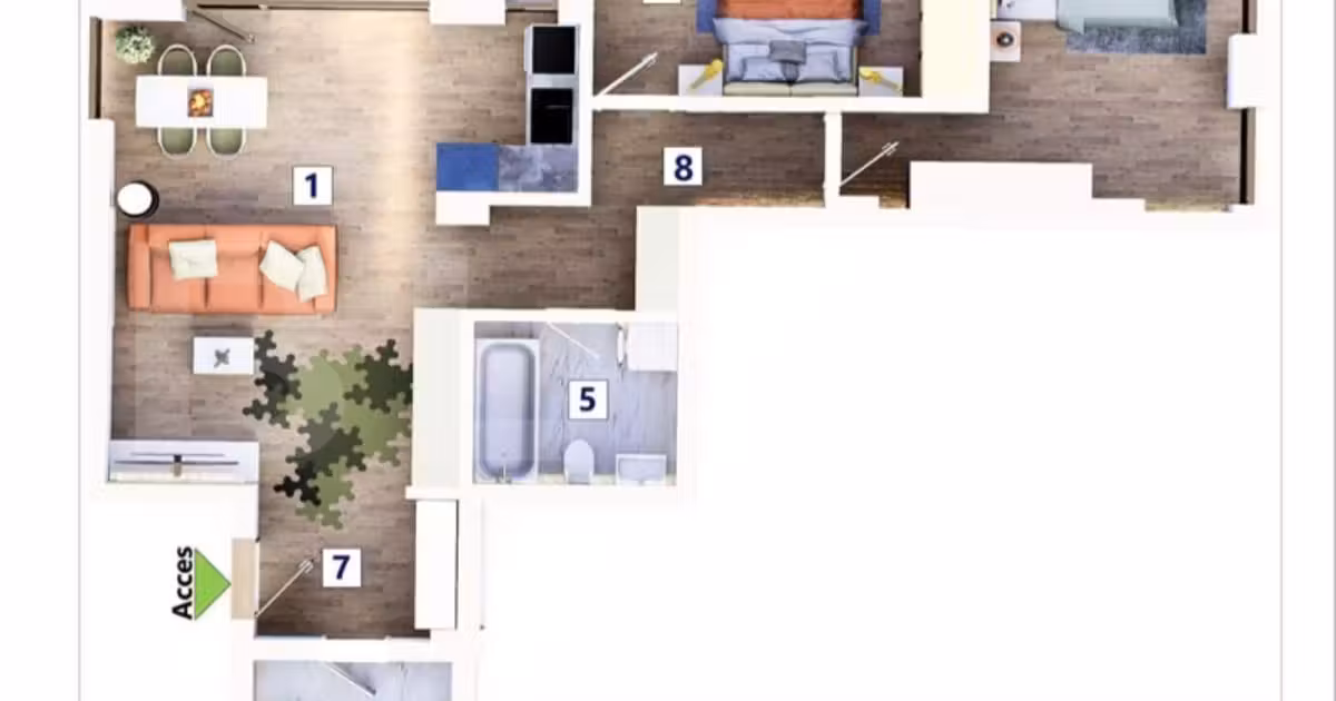 Apartament de vânzare cu 3 camere în zona Tractorul, Brașov
