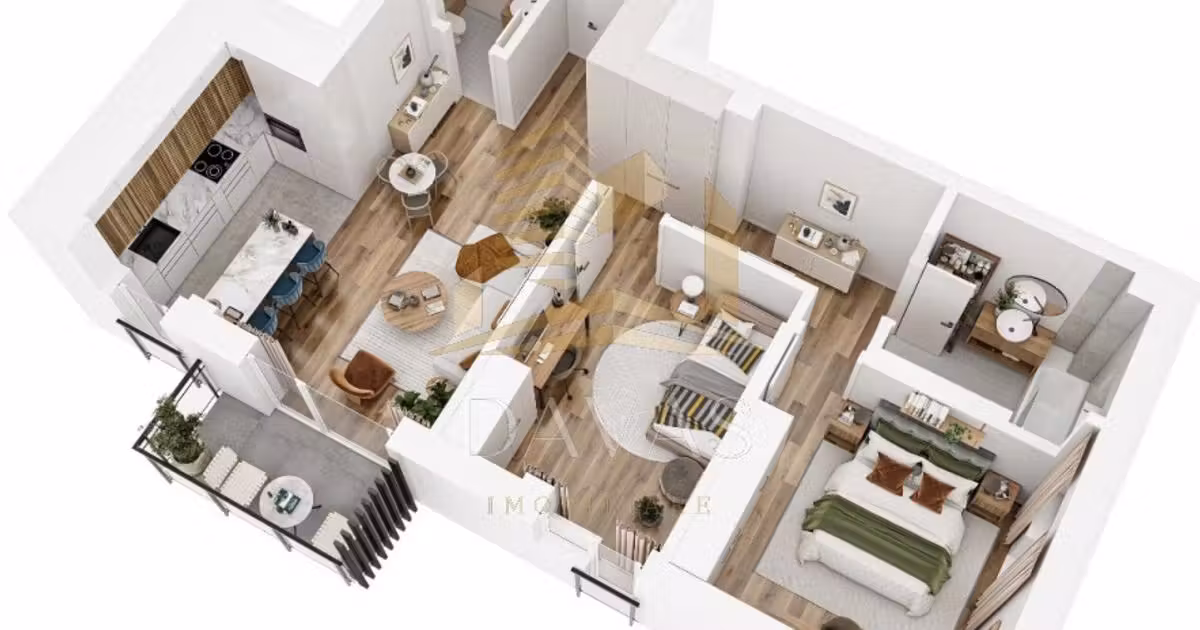 Apartament de vânzare cu 3 camere în Baciu