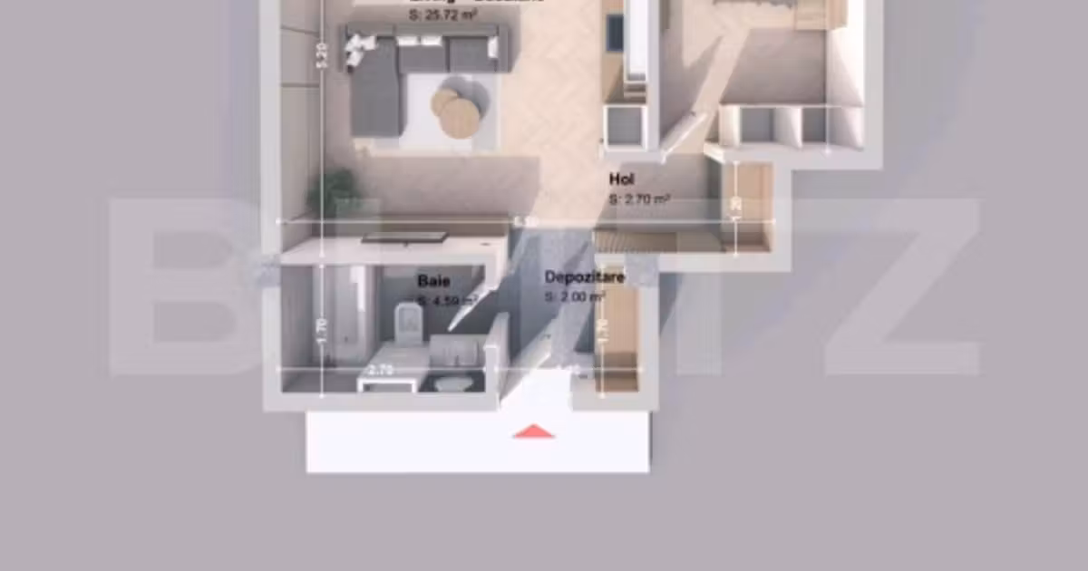 Apartament de vânzare cu 2 camere în zona Păcurari, Iași