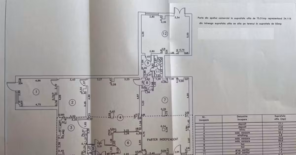 Spațiu comercial de vânzare de 220 mp, în zona Apollo, Brăila