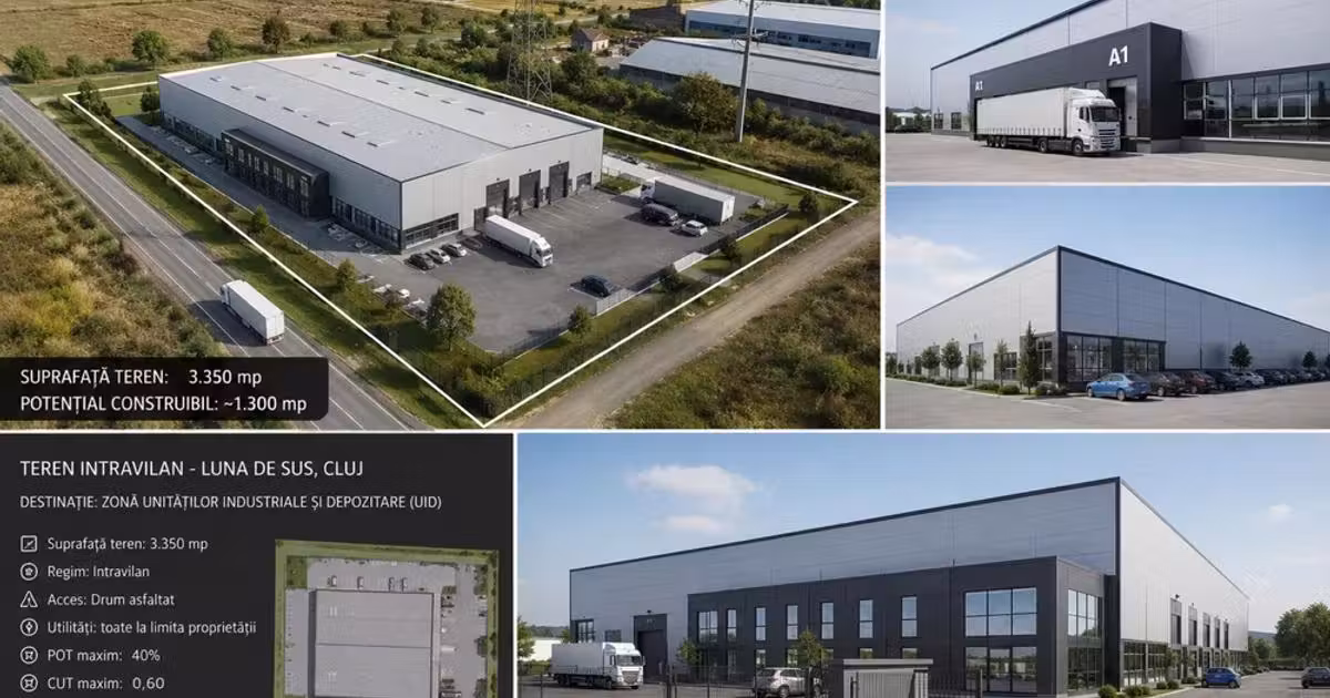 Teren Construcții intravilan de vânzare de 3350 mp, în Luna de Sus