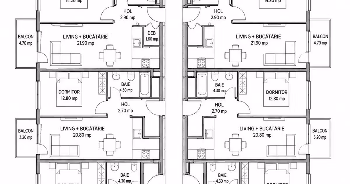 Apartament de vânzare cu 2 camere în Florești