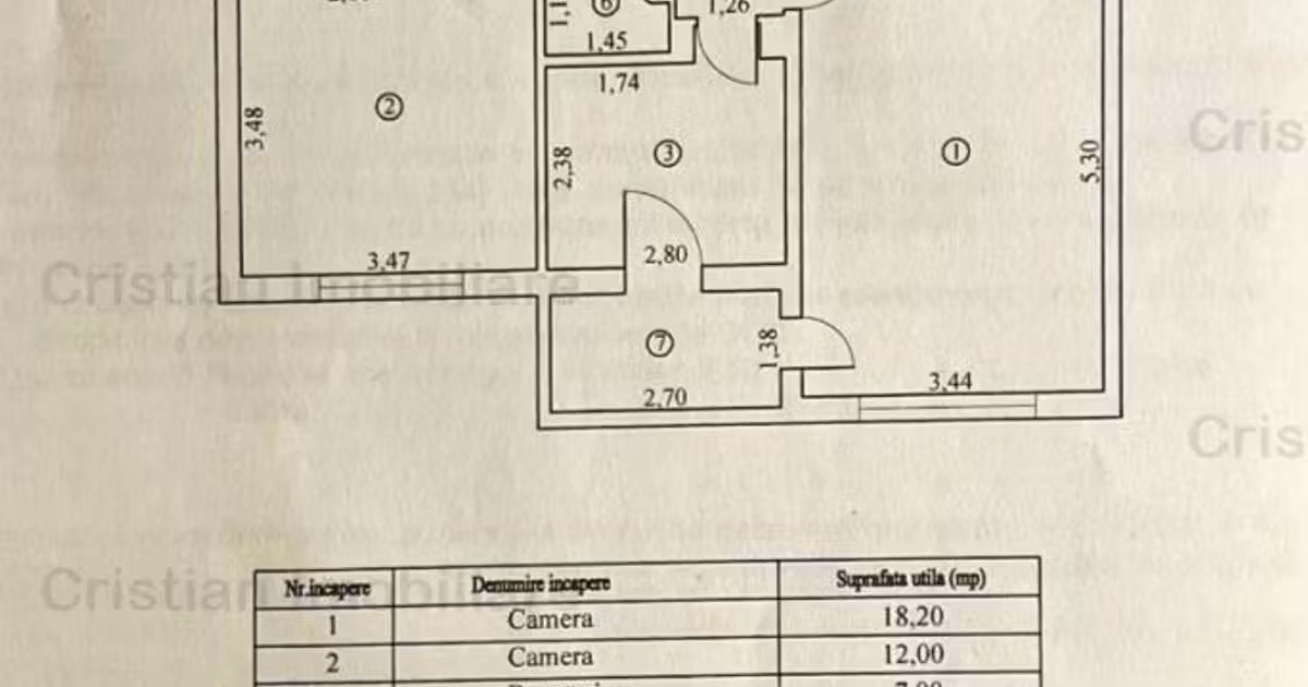 Apartament de vânzare cu 2 camere în zona Independenței, Brăila