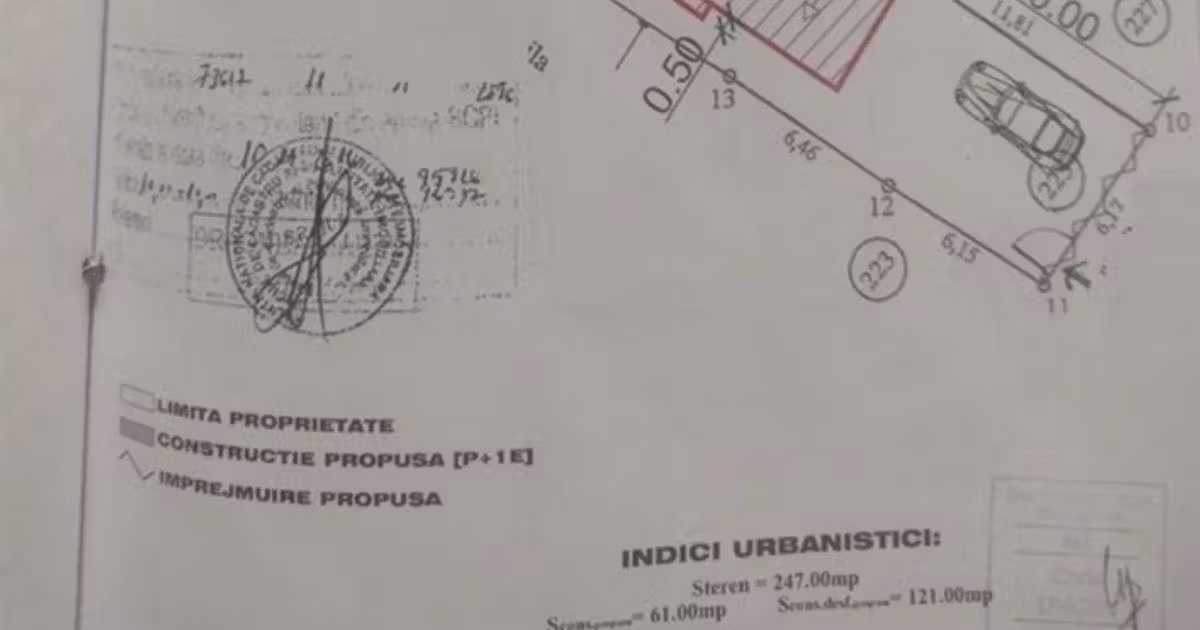 Teren intravilan de vânzare de 247 mp, în zona Central, Brăila