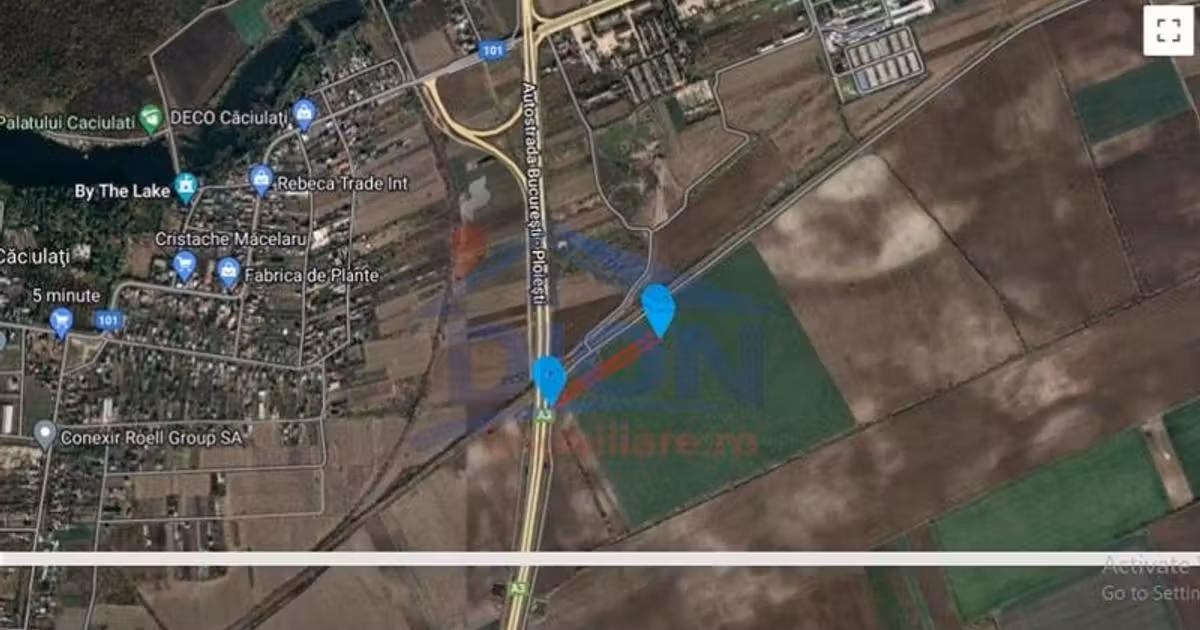 Teren Construcții extravilan de vânzare de 7405 mp, în Moara Vlăsiei