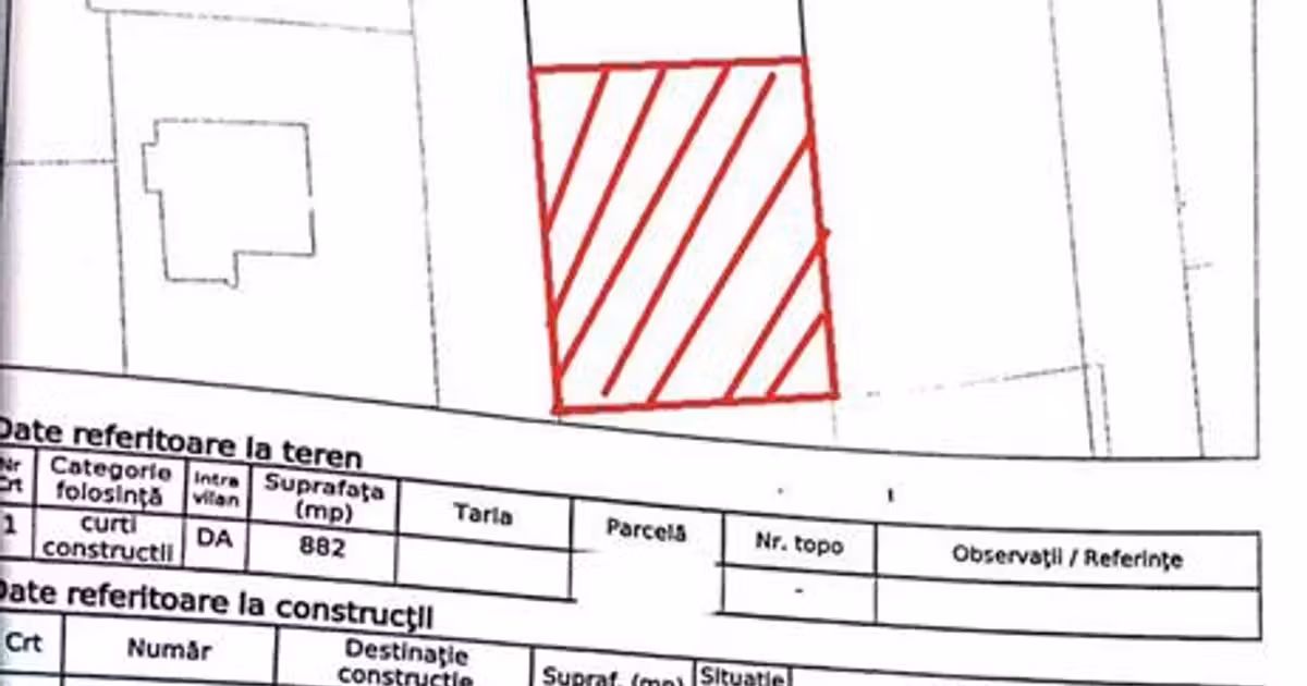Teren intravilan de vânzare de 400 mp, în zona Apollo, Brăila