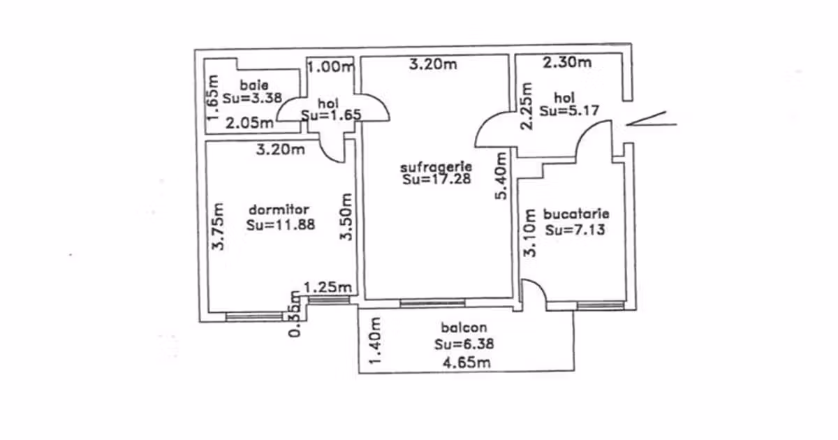 Apartament de vânzare cu 2 camere în zona Gării, Brăila