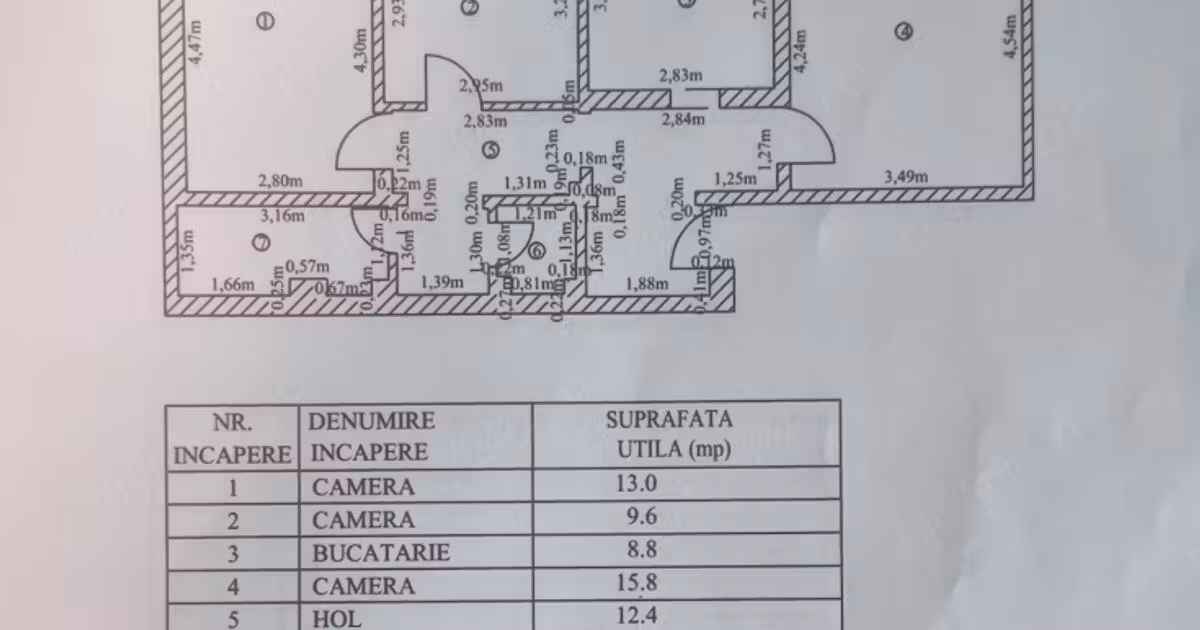 Apartament de vânzare cu 2 camere, mobilat în zona Central, Tulcea