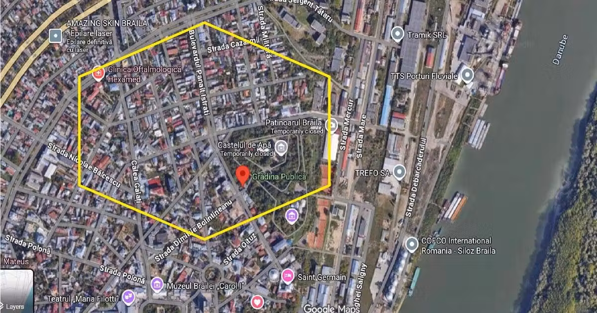 Teren intravilan de vânzare de 252 mp, în zona Apollo, Brăila