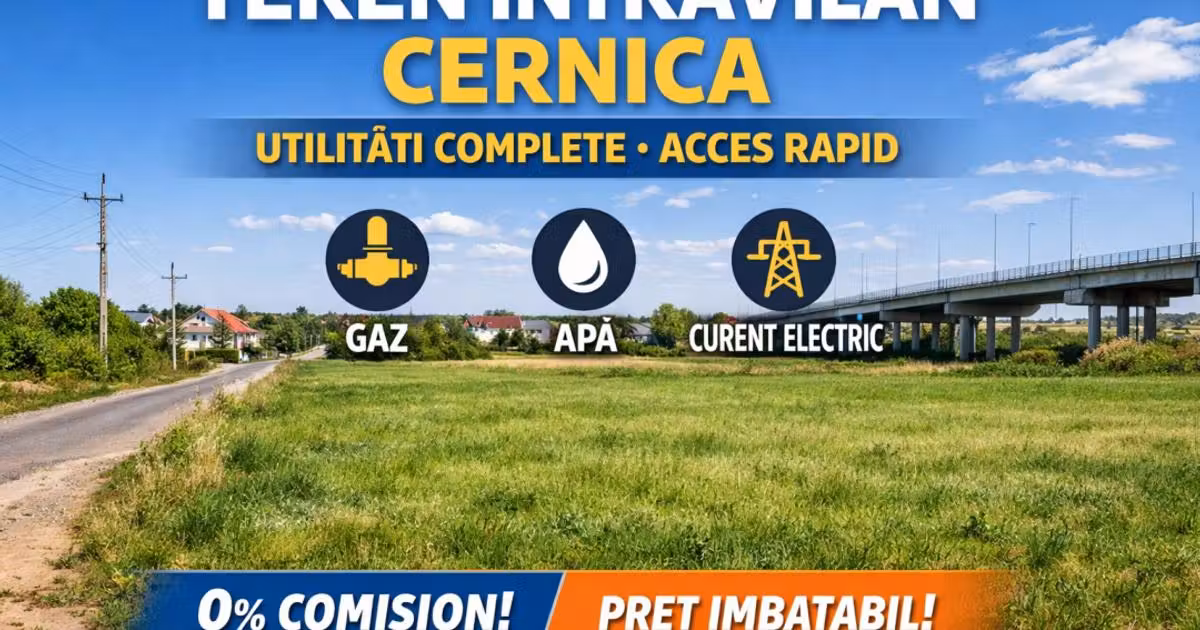 Teren Construcții intravilan de vânzare de 13440 mp, în Cernica