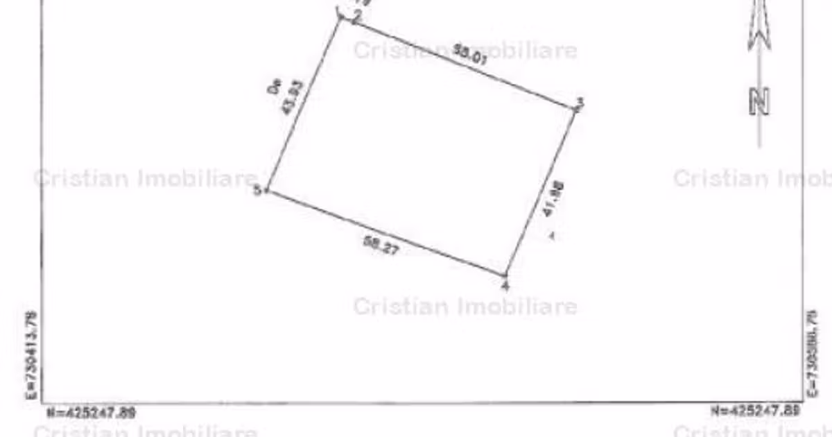 Teren intravilan de vânzare de 2500 mp, în zona Chercea, Brăila