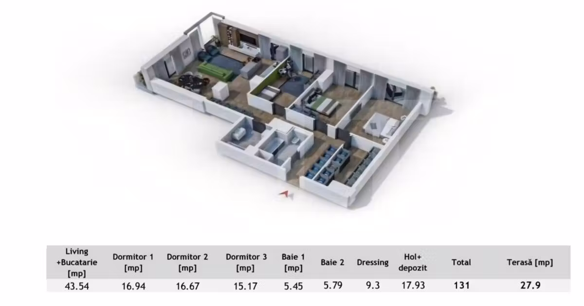 Apartament de vânzare cu 4 camere în zona Central, Cluj-Napoca
