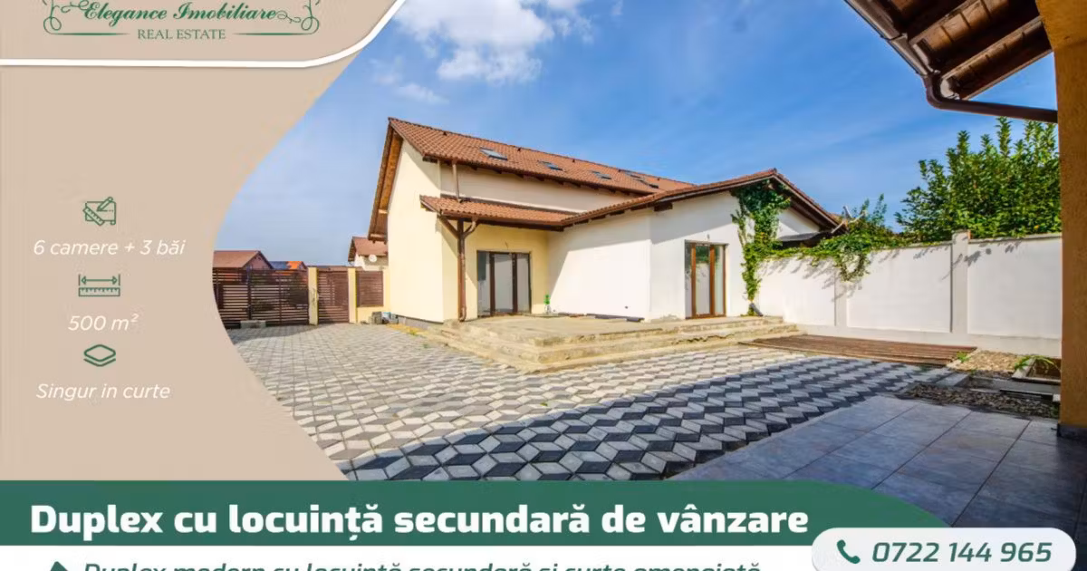 Duplex de vânzare cu 6 camere în Vladimirescu