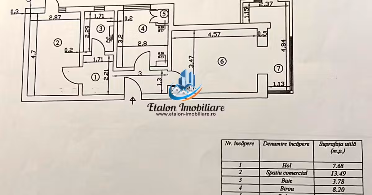 Apartament de vânzare cu 2 camere în zona Mărăței, Piatra-Neamț