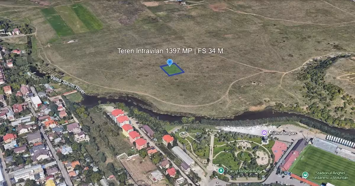 Teren Construcții intravilan de vânzare de 1397 mp, în Voluntari
