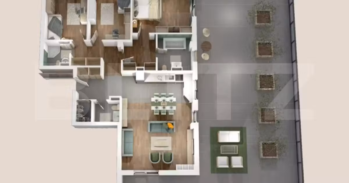 Apartament de vânzare cu 4 camere în zona Mănăștur, Cluj-Napoca