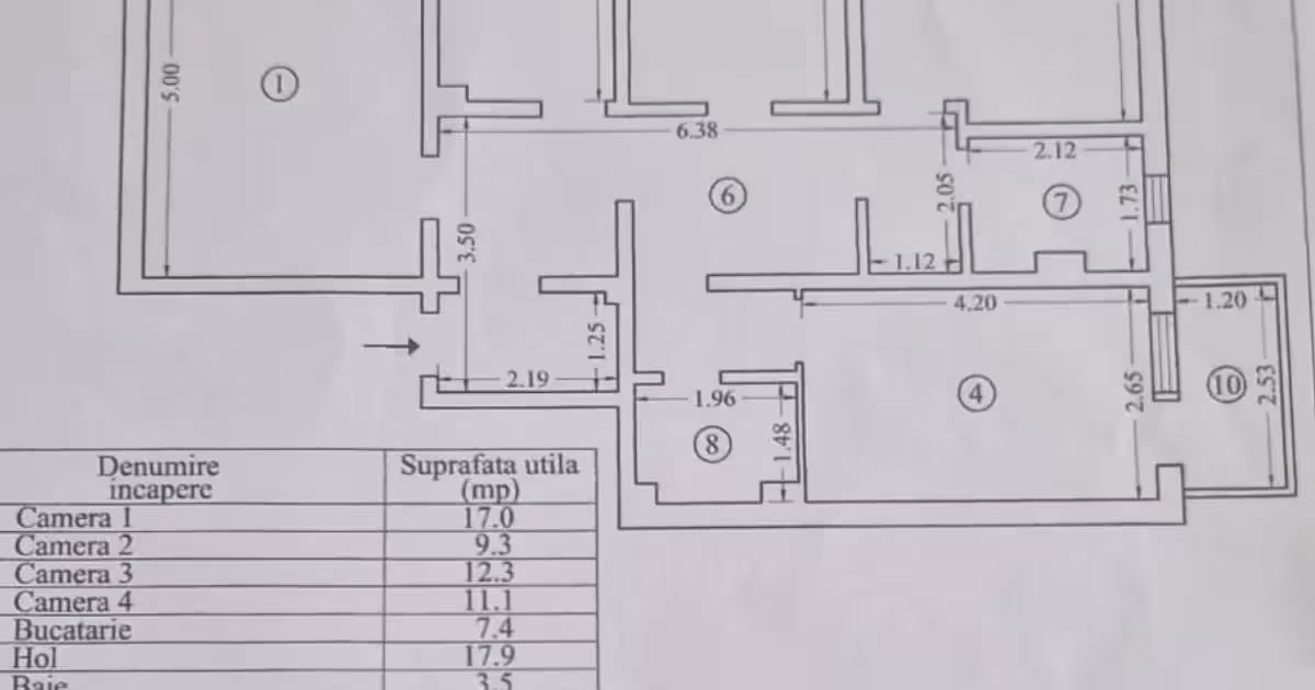 Apartament de vânzare cu 44 camere în zona Casa de Cultură, Constanța