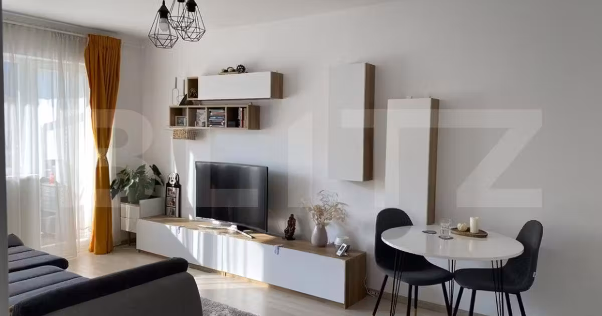 Apartament de vânzare cu 2 camere, mobilat în Sânpetru