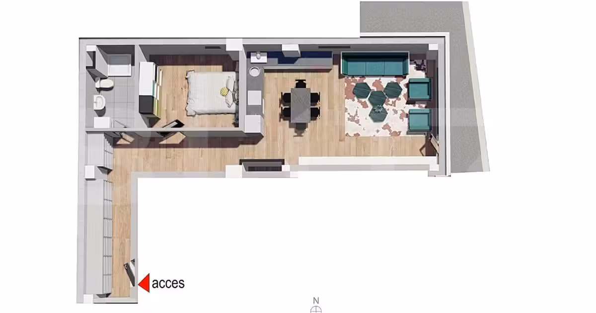 Apartament de vânzare cu 2 camere în zona Dâmbul Rotund, Cluj-Napoca