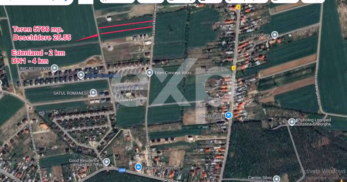 Teren Construcții intravilan de vânzare de 5766 mp, în Balotești