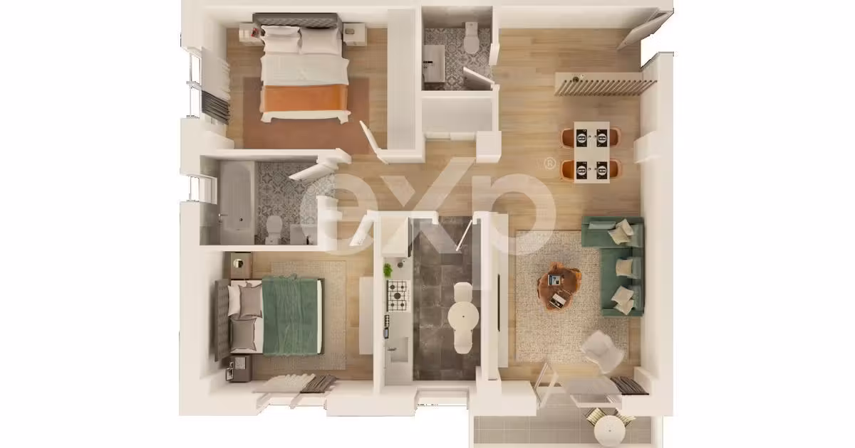 Apartament de vânzare cu 3 camere în zona Trivale, Pitești
