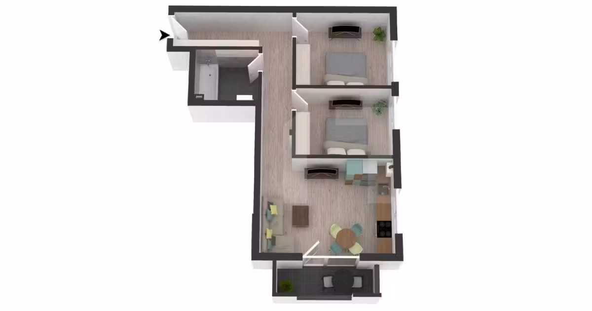 Apartament de vânzare cu 3 camere în Apahida