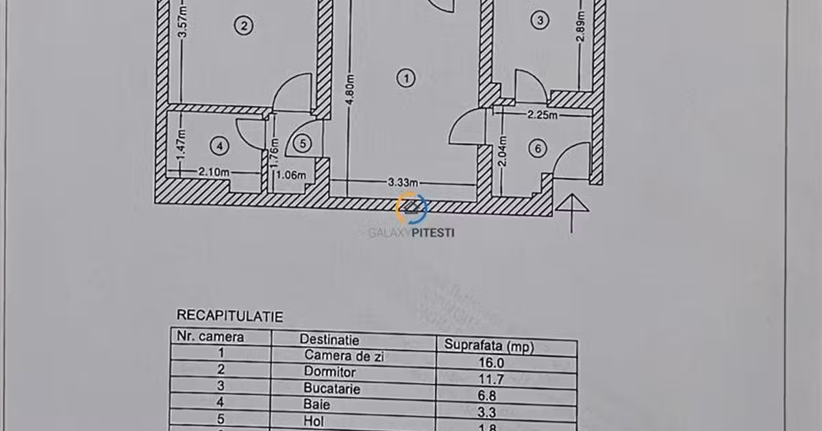 Apartament de vânzare cu 2 camere în zona Craiovei, Pitești