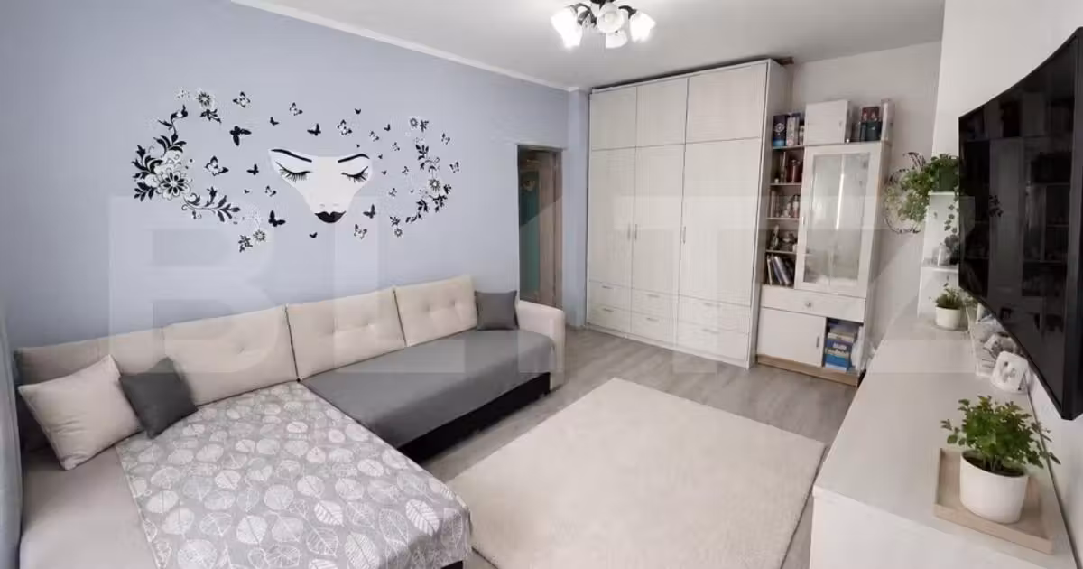 Apartament de vânzare cu 2 camere, mobilat în Florești
