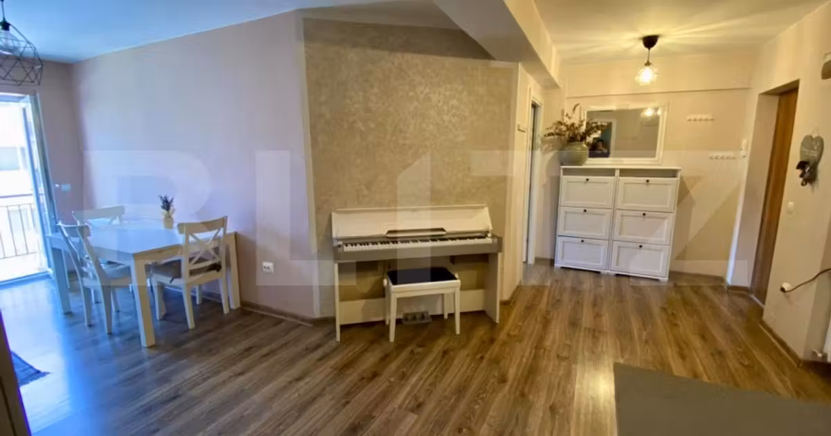 Apartament de vânzare cu 3 camere, mobilat în Florești