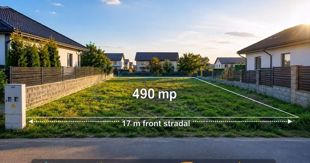 Teren Construcții intravilan de vânzare de 490 mp, în zona Est, Oradea