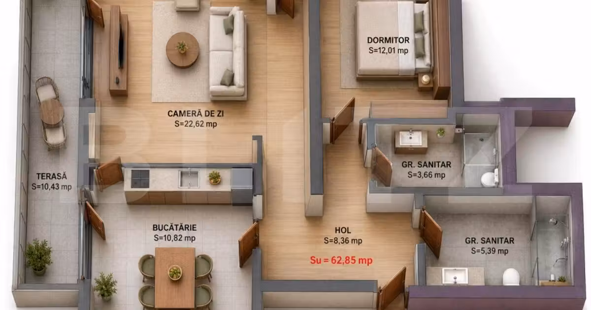 Apartament de vânzare cu 3 camere în zona Iris, Cluj-Napoca