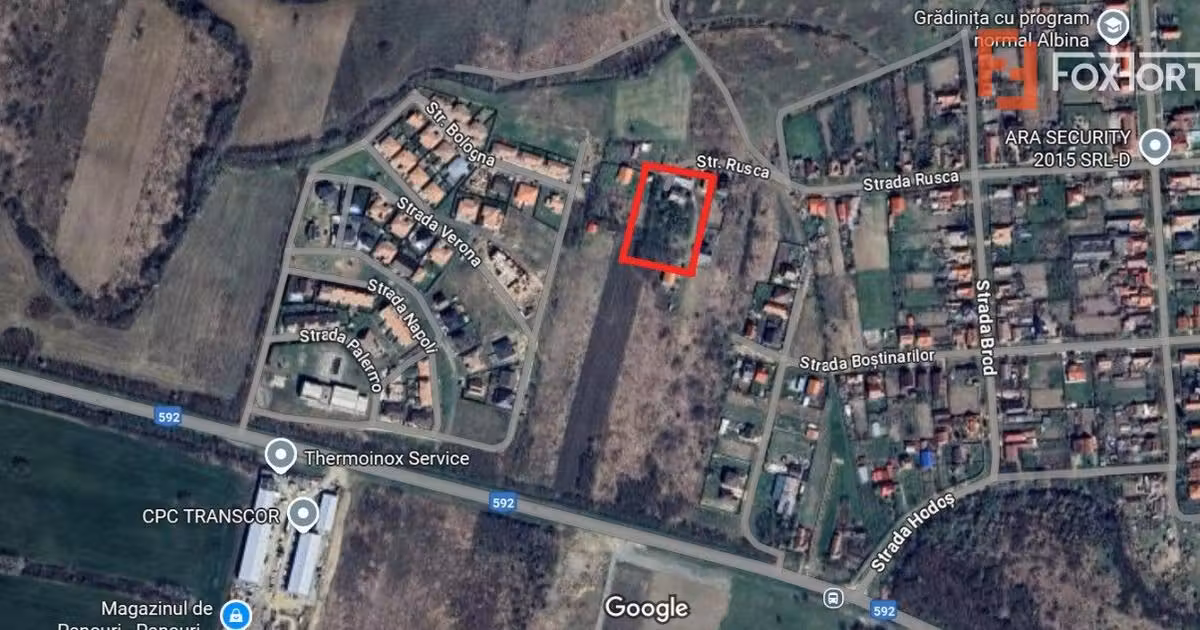 Teren Construcții intravilan de vânzare de 500 mp, în Albina