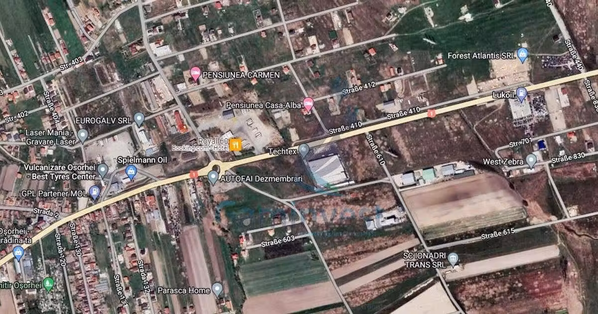 Teren Construcții intravilan de vânzare de 4121 mp, în Oșorhei
