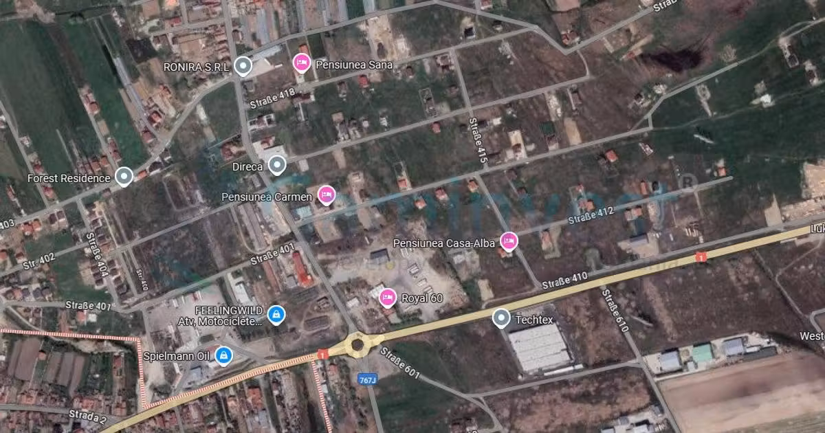 Teren Construcții intravilan de vânzare de 1200 mp, în Oșorhei