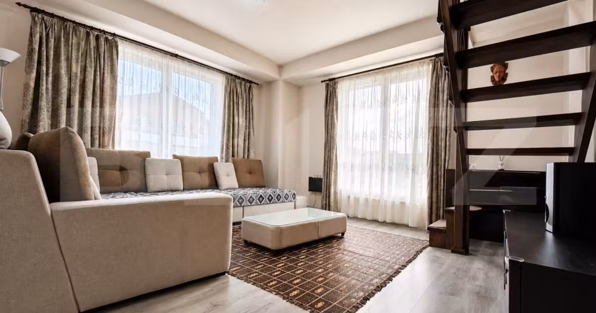 Apartament de vânzare cu 3 camere, mobilat în Sânpetru